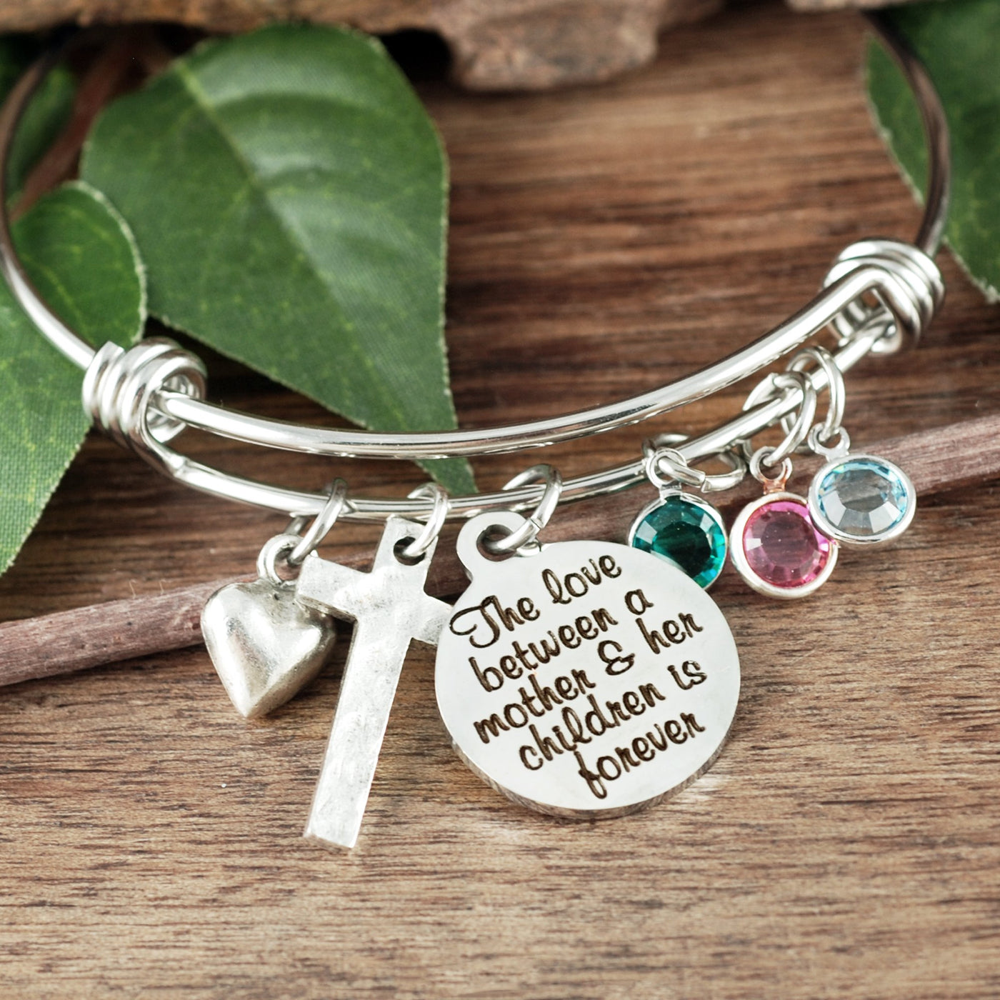 Personalized Birthstone Bracelet For Mom - Godfullness