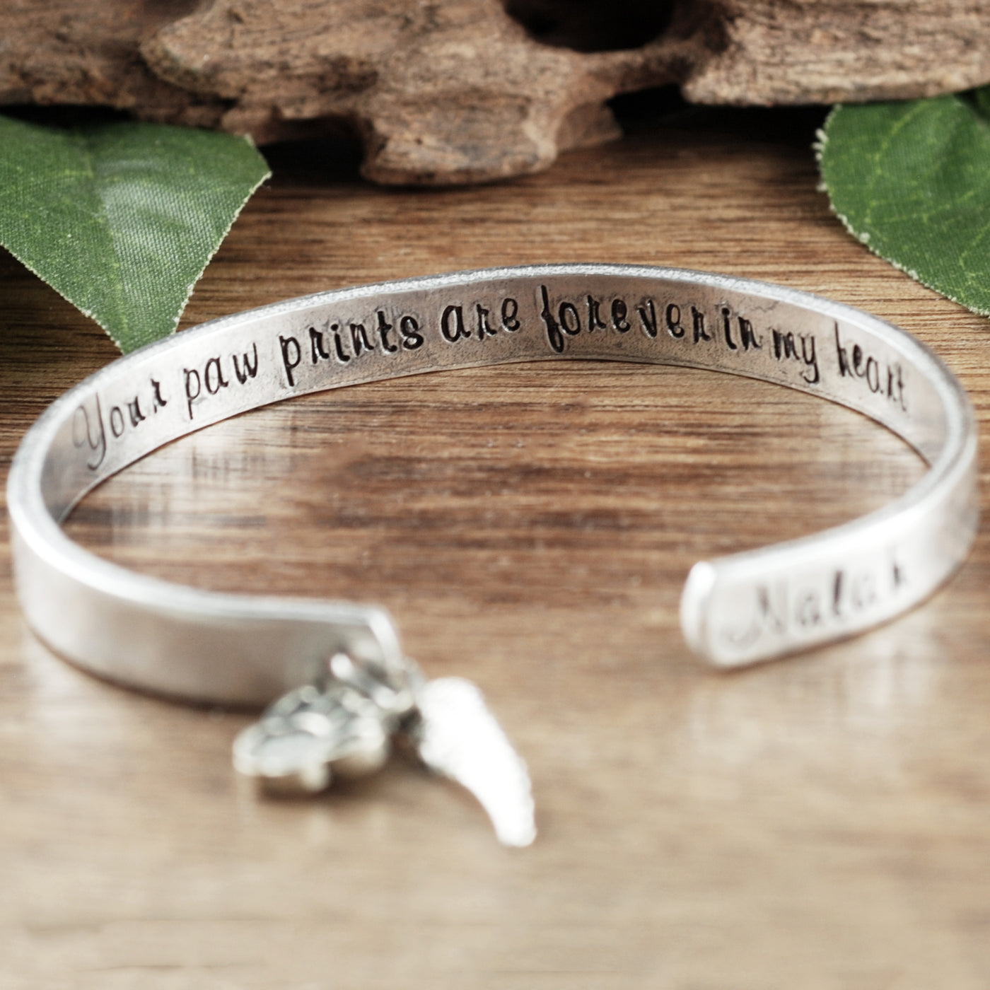 Personalized Pet Memorial Cuff Bracelet - Godfullness