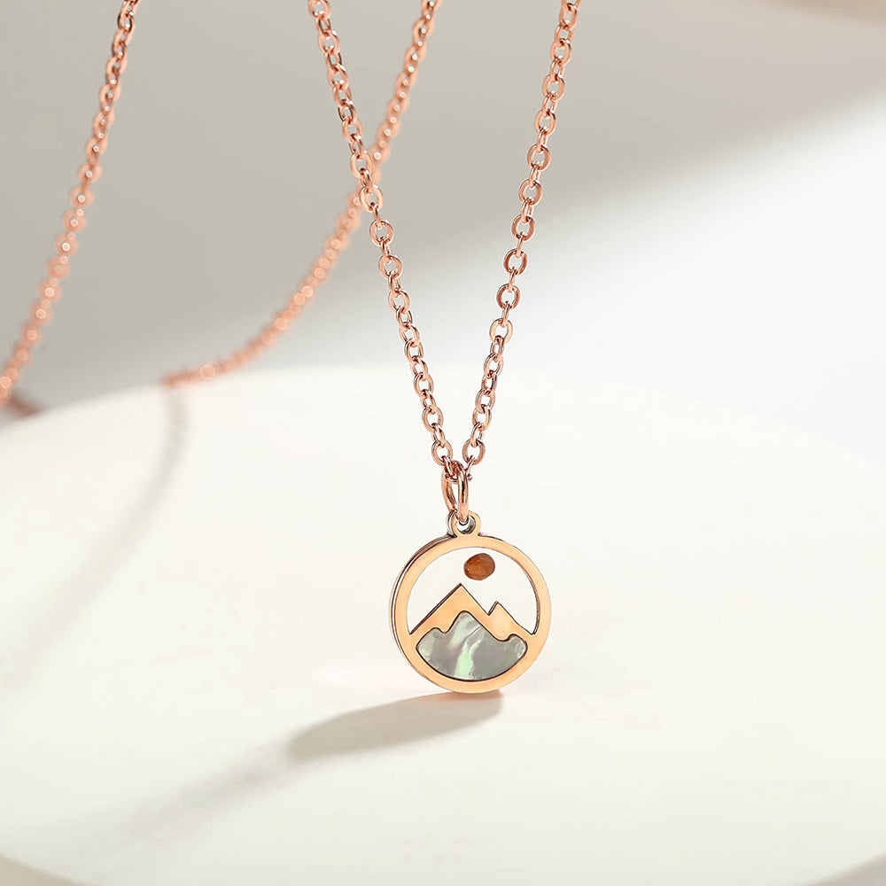 seed and sage rose necklace Mountain Mustard Seed Necklace Rose Gold
