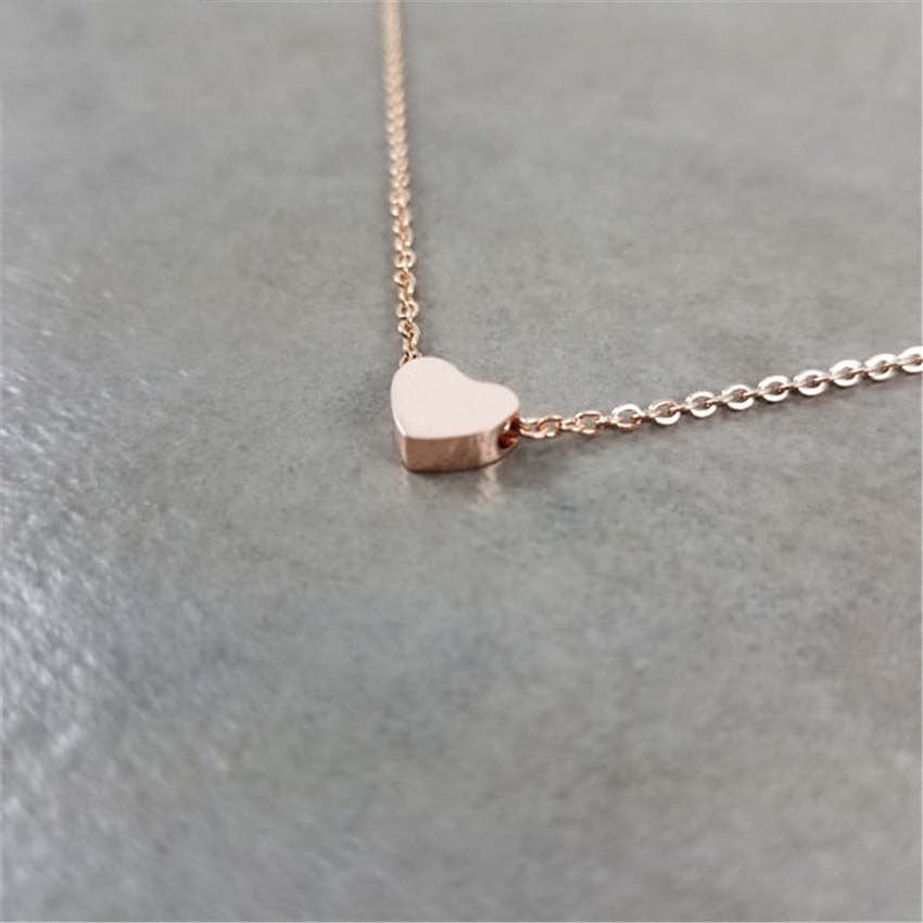 Rose Gold Heart Necklace for Daughter