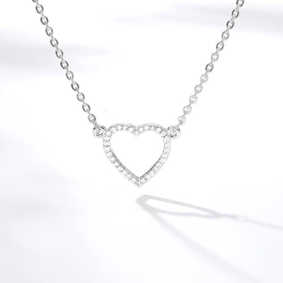 To my Daughter - Rose Gold Crystal Heart Necklace - Godfullness