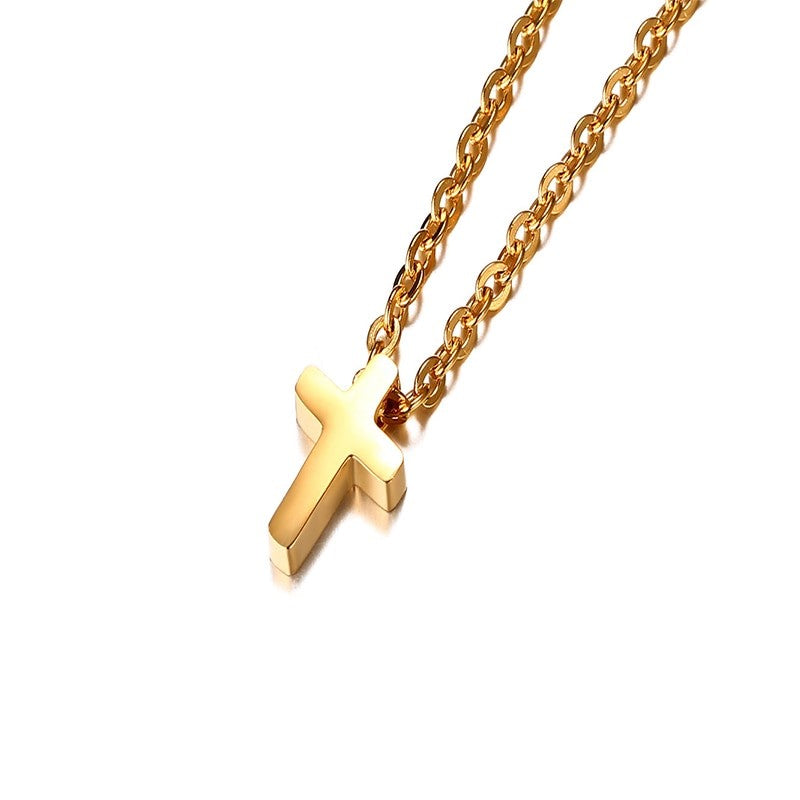 Gold Cross Confirmation Necklace for Daughter - Godfullness