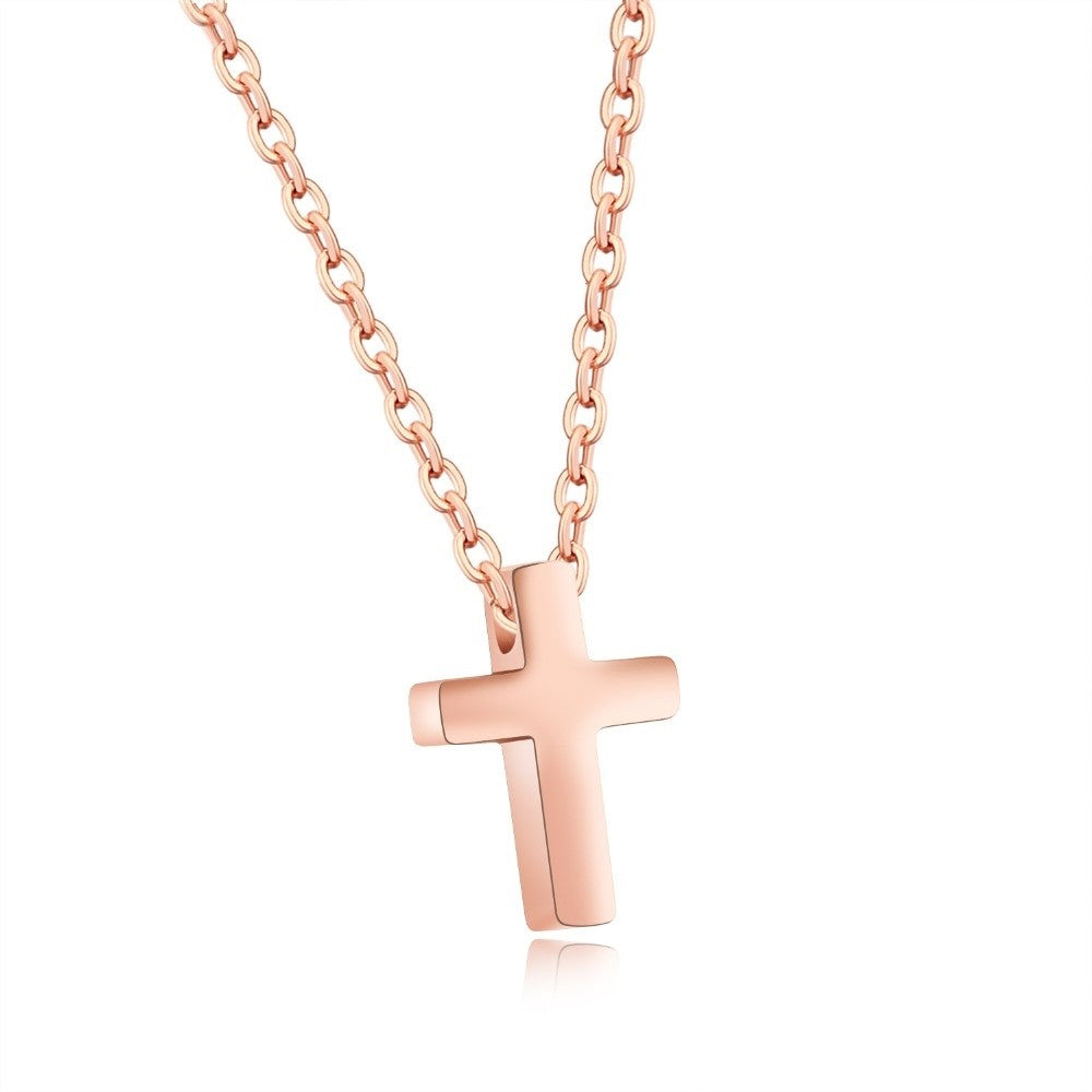 To my Daughter - Dainty Cross Necklace - Godfullness